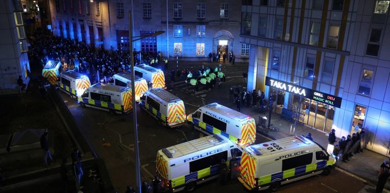 It is the police whose actions turn demonstrations violent