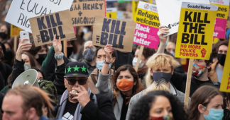 ‘Kill the Bill’: Londoners march against proposed law that would give police more powers to crack down on public protests