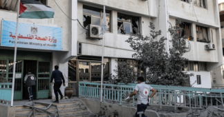 An Israeli airstrike damaged Gaza’s only lab for processing coronavirus tests, officials said
