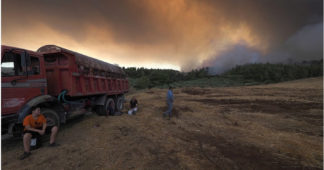 Tears and anger as Greek island residents face wildfire aftermath