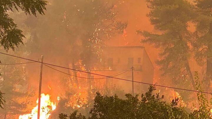 Limni Resident Describes Hours of Greek Inferno as Evia Fire Rages