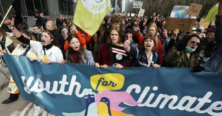 Tens of thousands rally in Belgium climate march