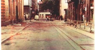 Who was responsible for the market place massacres in Sarajevo ?