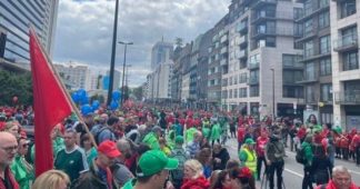 Belgian Workers March Against Cost-of-Living Crisis