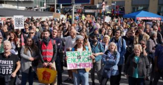 Tens of thousands take to the streets in nationwide protests over cost-of-living