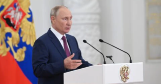 Putin declares martial law in four new regions, three alert levels elsewhere