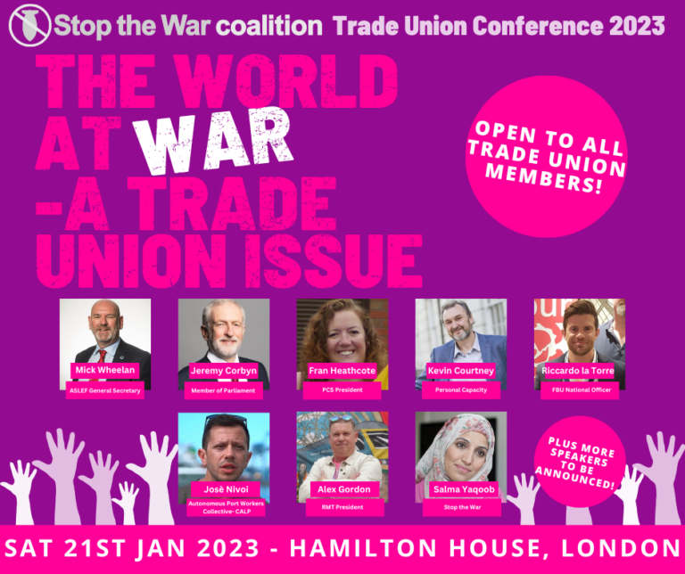 Connecting the Anti-War & Trade Union Movements