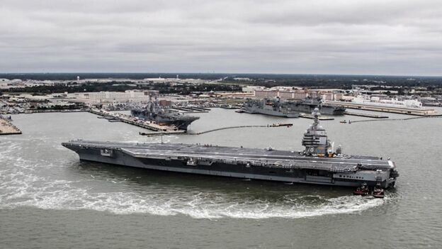 The next escalation in the war against Russia: US sends largest warship ever constructed to Norway