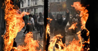 At least 108 police injured and 291 held in May Day protests in cities across France