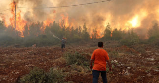 Greece on fire. A terrible warning