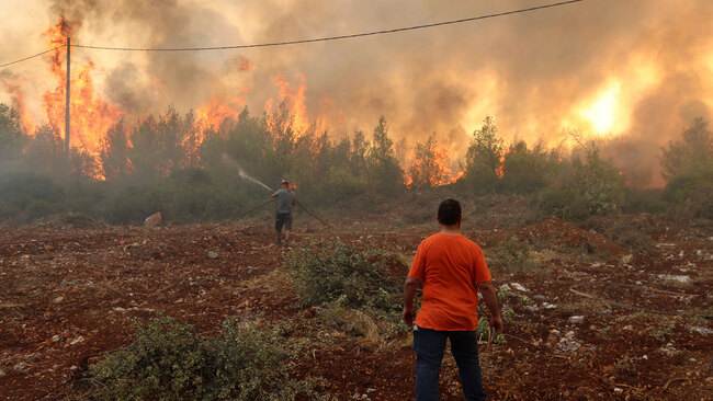 Greece on fire. A terrible warning