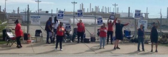 Historic auto strike hits Big Three at once