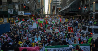 Jewish protesters in New York call for a ‘free Palestine’ amid Gaza attacks