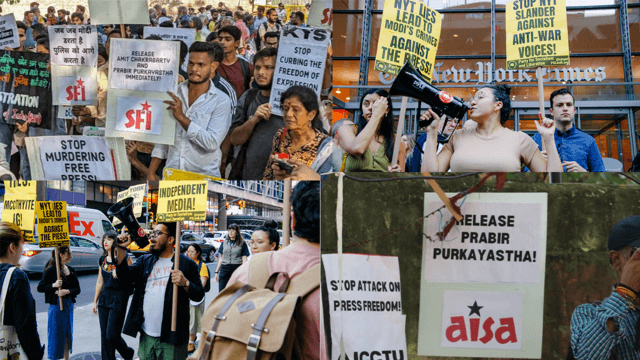 International uproar following mass raids and arrest of Indian journalists