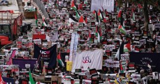 Half a million march for Gaza in London as peace demos take a stand across Britain