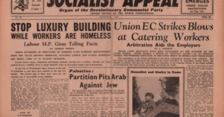 A clean banner: British Trotskyists opposed 1948 partition of Palestine