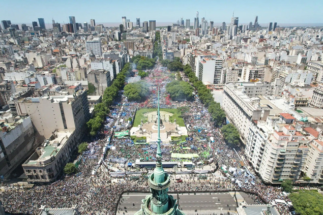 Around 1.5 million people took to the streets of Argentina in the first General Strike against Javier Milei’s measures