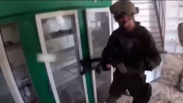 Israeli soldiers destroy shop for fun