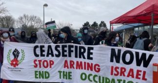 Trade Unionists Shut Down UK Arms Factories Demanding Halt Of Arms Exports To Israel