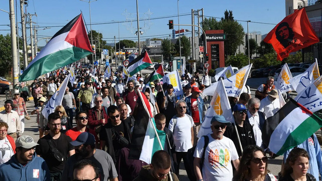 Greece just saw massive protests over NATO and the EU’s warmongering and Israel’s genocide in Palestine