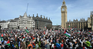 ‘Stop arming Israel’: Thousands march in London in solidarity with Gaza