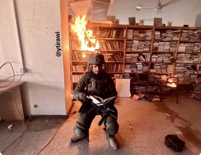 The people of the (burning) books