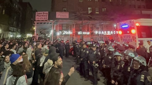 Hundreds arrested in crackdown on Gaza solidarity encampments in New York City