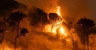 Greek wildfire near Athens, Prompting mass evacuations from towns and hospitals