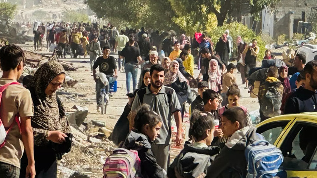 Half of Jabalia ethnically cleansed by Israeli army as schools burned and men kidnapped