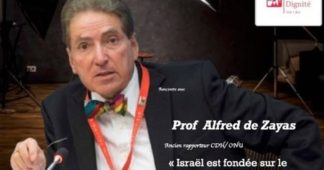 Alfred de Zayas on Zionism, Iran and NATO