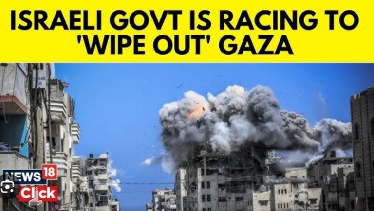 Israeli Minister: Gaza Will Be ‘Wiped Out’ and Will Become Totally Jewish