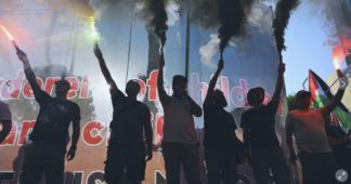 Greek protesters rally against an Israeli cruise ship as EU unions express anger over Gaza
