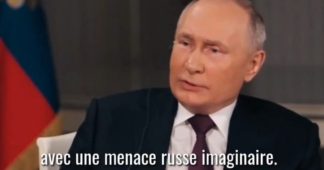 POUTINE : « La Russie ne menace personne »