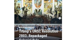 Resolution 2803: When the Security Council Becomes a Tool to Manage Occupation Instead of Ending It.