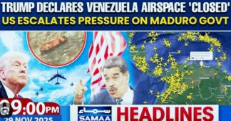 Trump Declares Closure of Venezuela’s Airspace