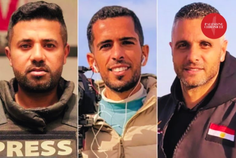 Israel Kills Three Journalists Working with Egyptian Relief Committee in Gaza