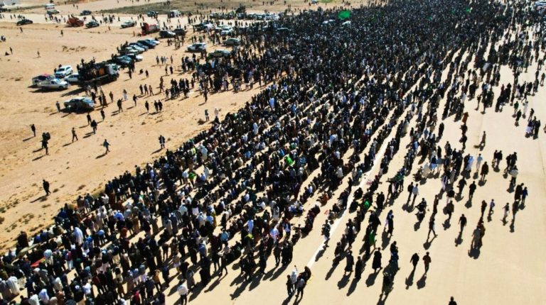 Thousands attend burial of slain son of Libya’s Gaddafi