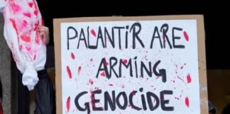 Palantir UK chief walks away from Gaza genocide questions