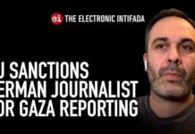 EU sanctions German journalist in shocking first over Gaza reporting