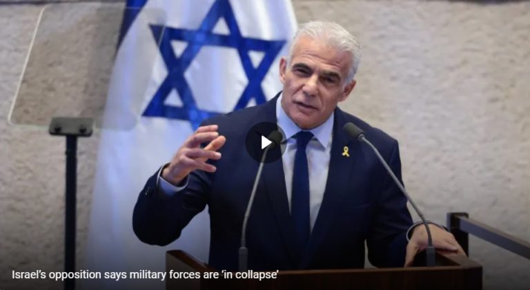 Israeli opposition leader rails against ‘multi-front war without strategy’