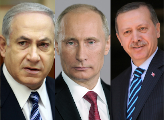 Erdogan, Netanyahu, Putin