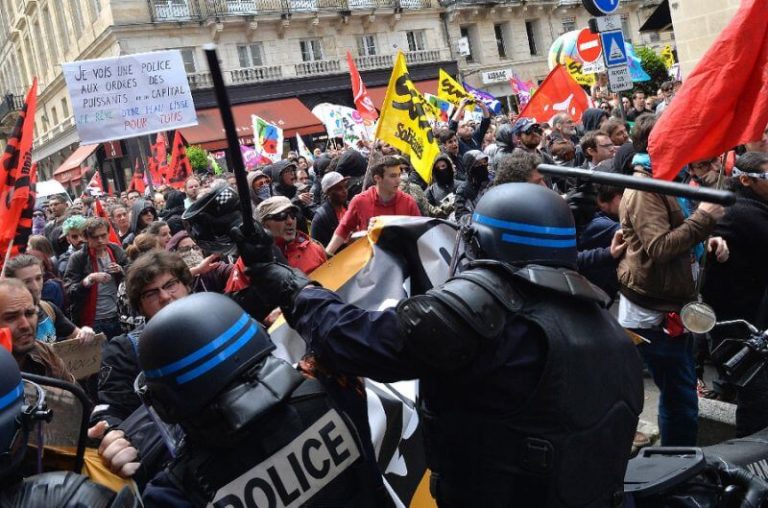 France is protesting against Europe