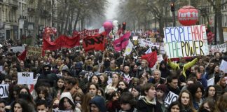 Hundreds of thousands march in new protest against French labour law