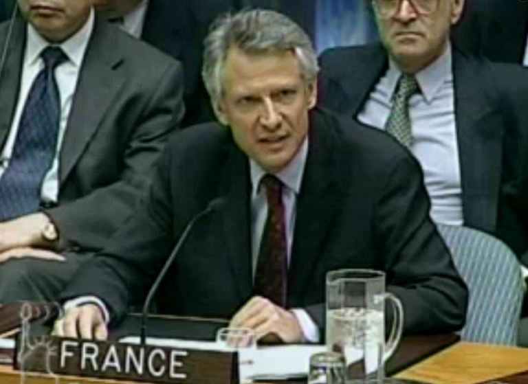 When there was a sovereign state called France | Dominique de Villepin addressing the UN