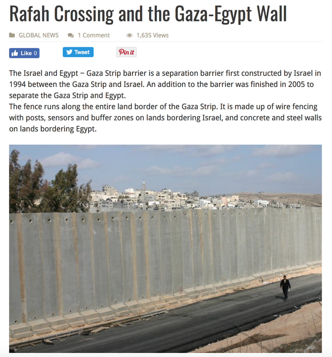 Enclosure of Gaza as a “Prison Territory” Construction of New High
