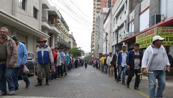 Thousands of Campesinos March in Paraguay to Pressure Lawmakers