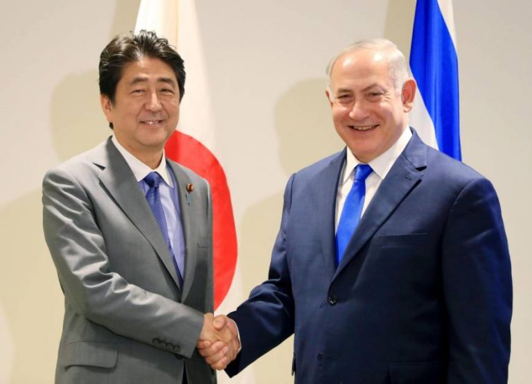 Abe and Netanyahu meet at sidelines of U.N., agree to coordinate on North Korea sanctions