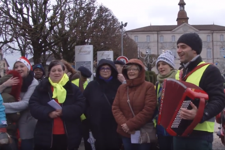 Commercy, le chant des partisans version lyrique revu par les gilets jaunes