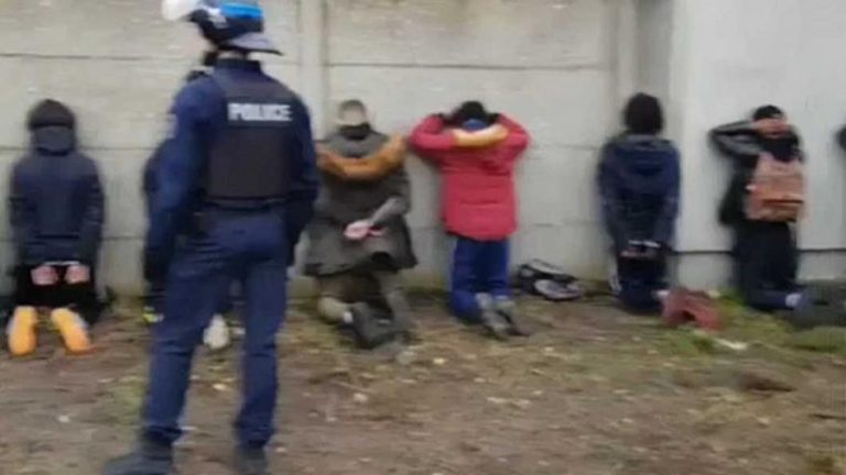 France Anger over video of French police surrounding kneeling teenage protesters