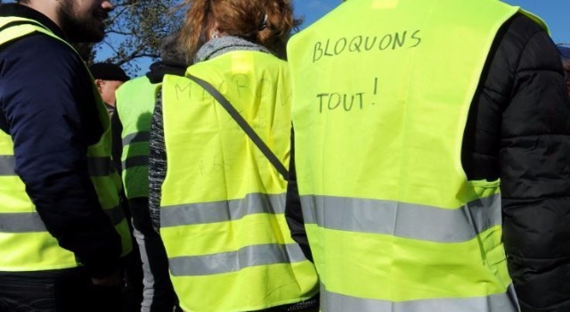 Manifestation à Paris de Gilets jaunes